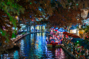 Riverwalk at christmas