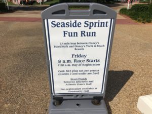 Fun Run sign