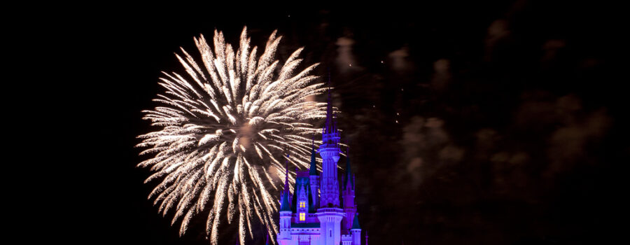 Cinderella castle fireworks