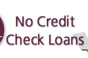 No credit check loan