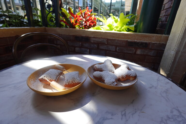 Beignets at Port Orlean's Sccat Cat Cafe