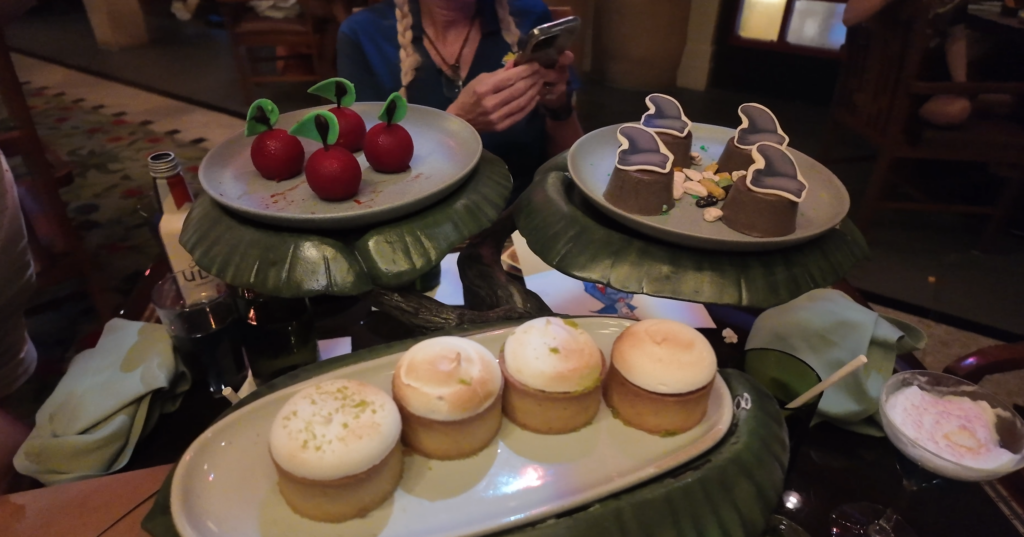 Deserts at Story Book Dining at Disney's Wilderness Lodge